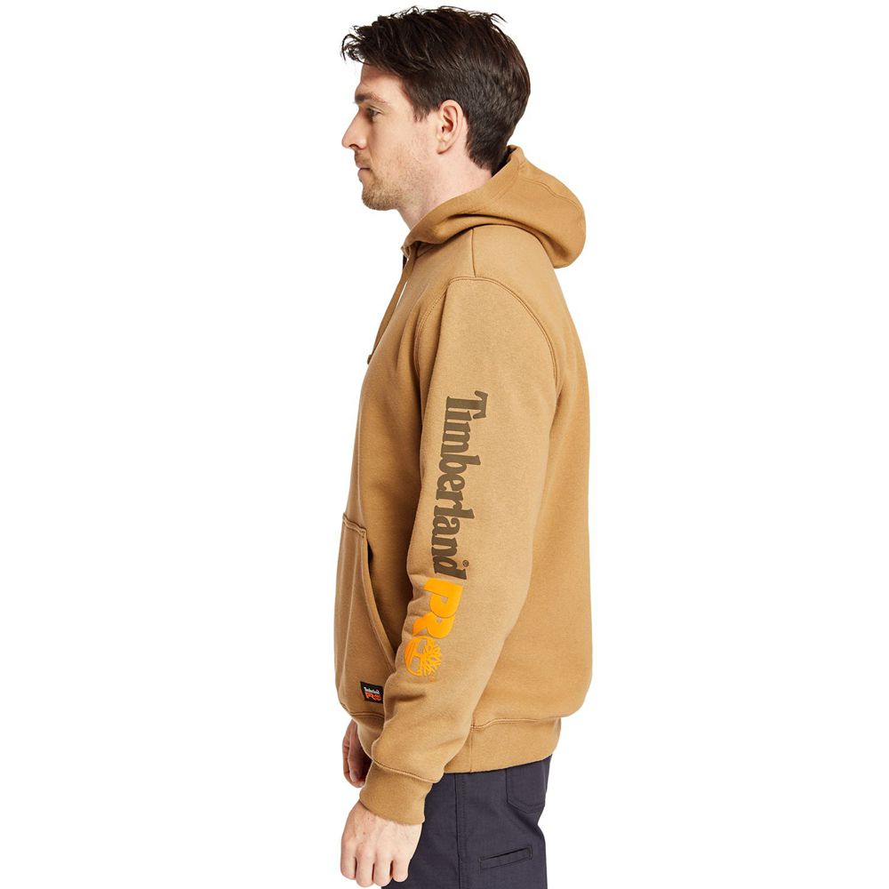 Timberland Φουτερ Ανδρικα Καφε - Pro® Hood Honcho Pullover Hoodie - Greece 2906143-BA